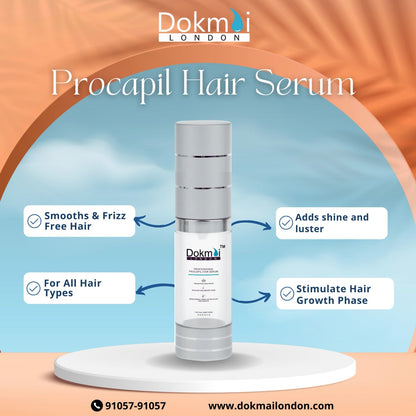 Dokmai LONDON Professional Procapil hair Serum vitalize hair from roots stimulate hair growth phase  reactivate hair growth for all hair types (50 ml)