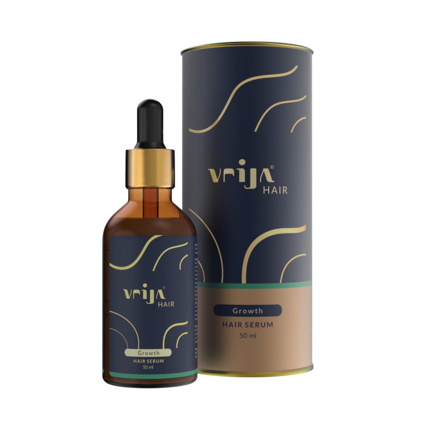 Vrija Growth Hair Serum Loaded With Anagain, DHT Blockers & Essential Nutrients Rescue Hair Fall, Both Adds Volume for Women and Men 50 ml (Pack Of 1)