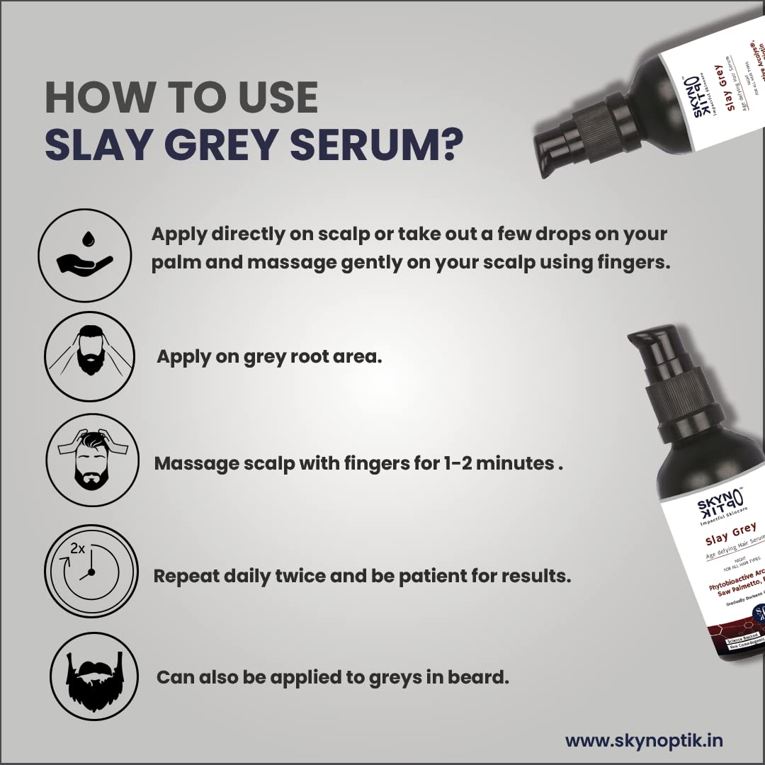 SkynOptik Slay Gray Hair Serum - 50ml (1)