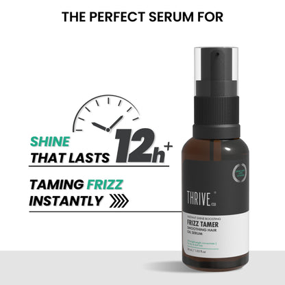 ThriveCo Frizz Tamer Smoothing Hair Oil Serum, 30ml | For Men & Women