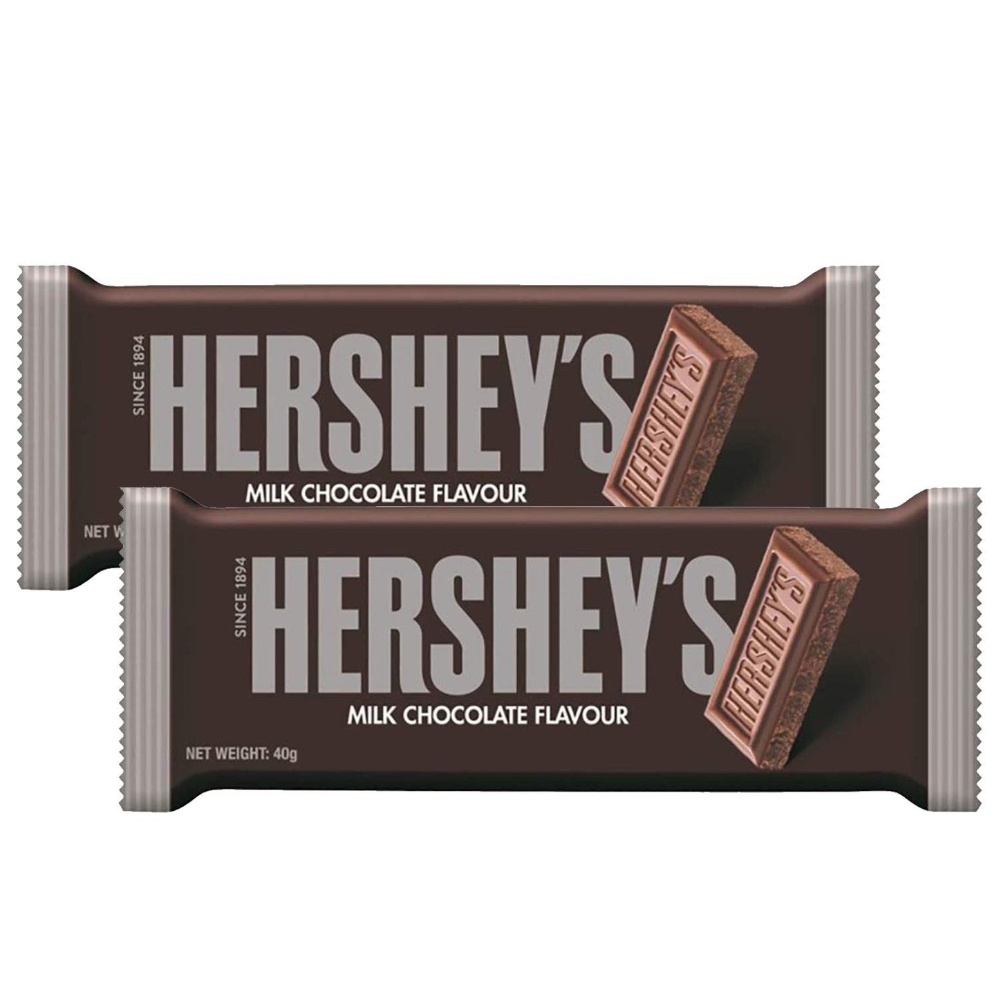 HERSHEY'S Milk Chocolate, 2 X 40 g