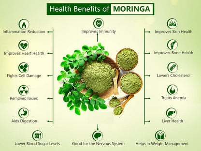 Keva Moringa plus Capsules Strengthens Immune System and Detoxifies Body ? 120 Capsules Pack Of 1