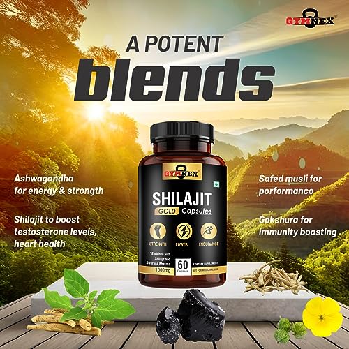 GYMNEX Shilajit Gold Capsules (60 Capsules)