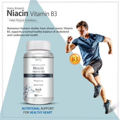 Vokin Biotech Niacin Vitamin B3 90 Veg. Capsules