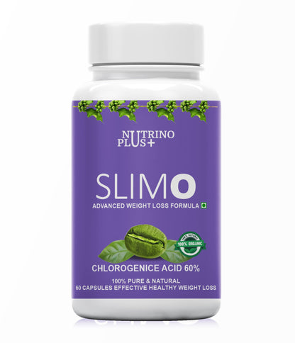 NutrinoPlus Slimo Advanced Weight Loss Formula with Green Coffee Extract 100mg & Garcinia Cambogia Eact 500mg Fat Burner for Men & Women (Pack of, 60)