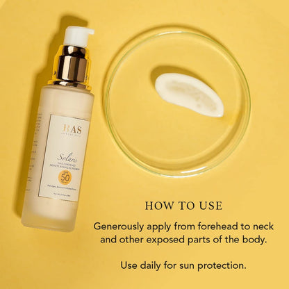 RAS Luxury Oils Solaris Daily Defence Sunscreen, SPF 50 PA+++; Protects from UV damage; 50ml