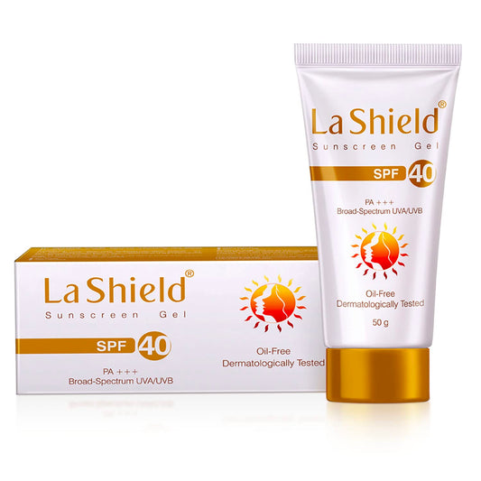 La Shield SPF 40 & PA+++ Mineral Based Sunscreen Gel | Suitable For All Skin Types, 50 Grams