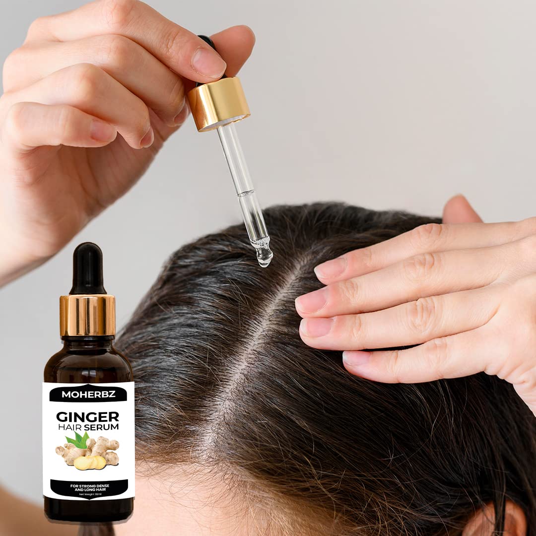 Moherbz Roots of Ancient Science Hair Growth and Regrowth Hair Serum With herbal Ingredients Ginger Hair serum