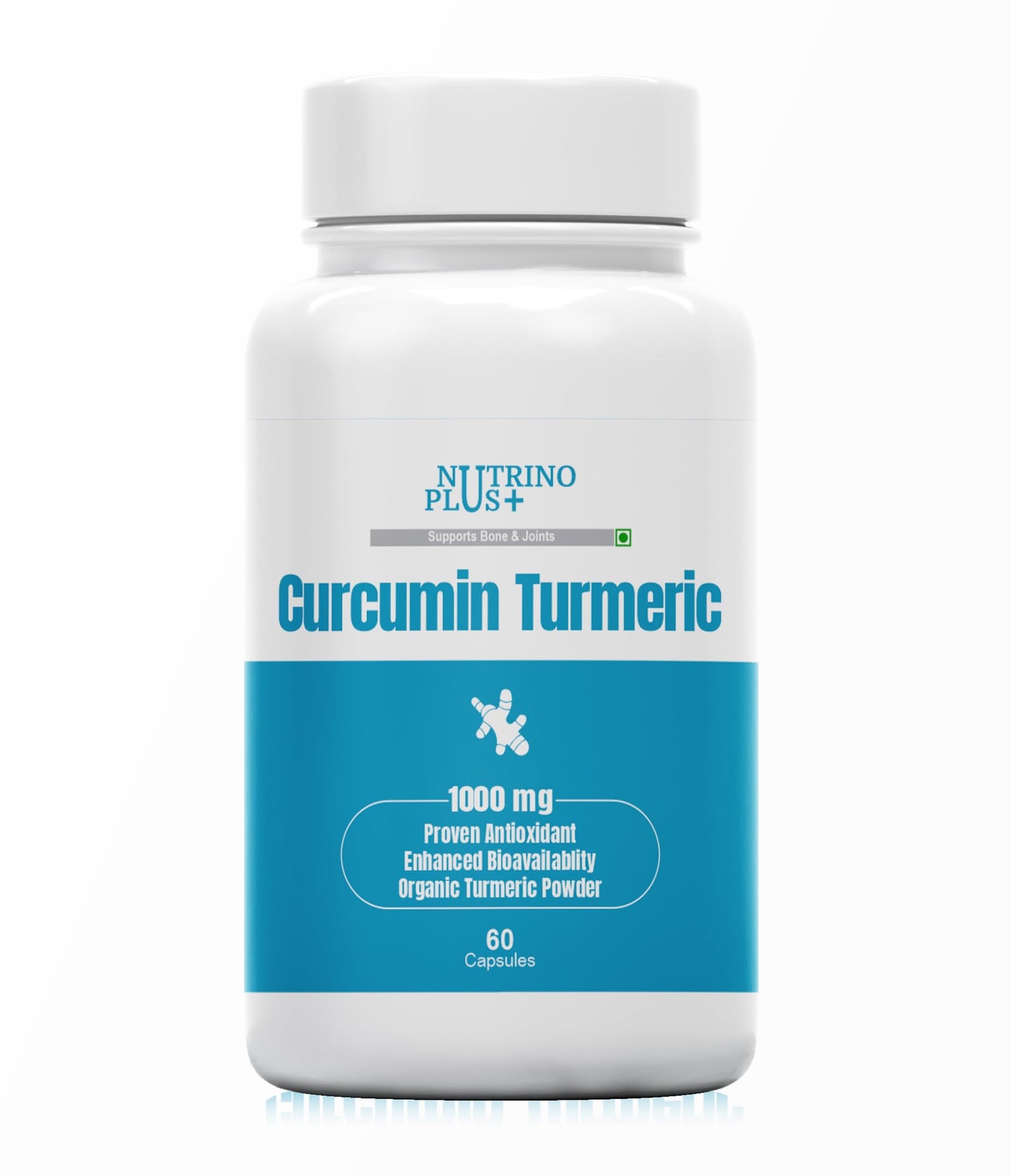 Nutrinoplus Curcumin with Piperine Tablets with Curcuminoids | Immunity Boosters Capsules for Adults with Curcuma Longa, Turmeric Powder (Pack of 300)