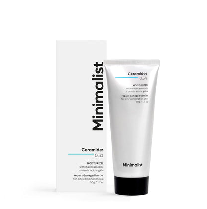 Minimalist 0.3% Ceramide Face Moisturizer For Barrier Repair | Oil-free Repairing Face Moisturizing Gel Cream For Oily Skin