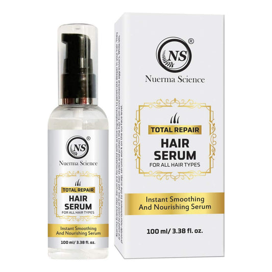 Nuerma Science Total Repair Hair Serum For Instant Smoothening and Nourishing Serum, 100 ML