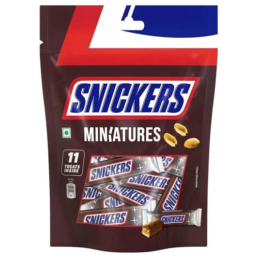 Snickers Miniatures Chocolate Bars, 132g Pouch