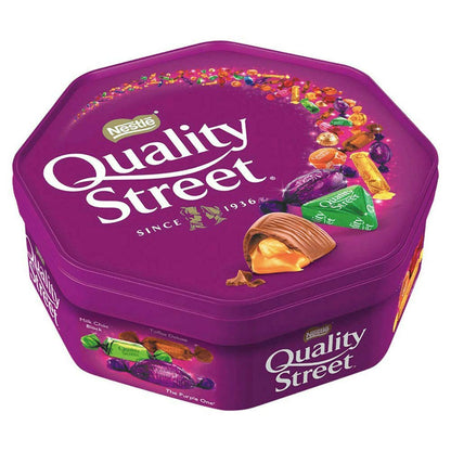 Nestle Quality Street Assorted Milk and Dark Chocolate and Toffees Tub, 650g