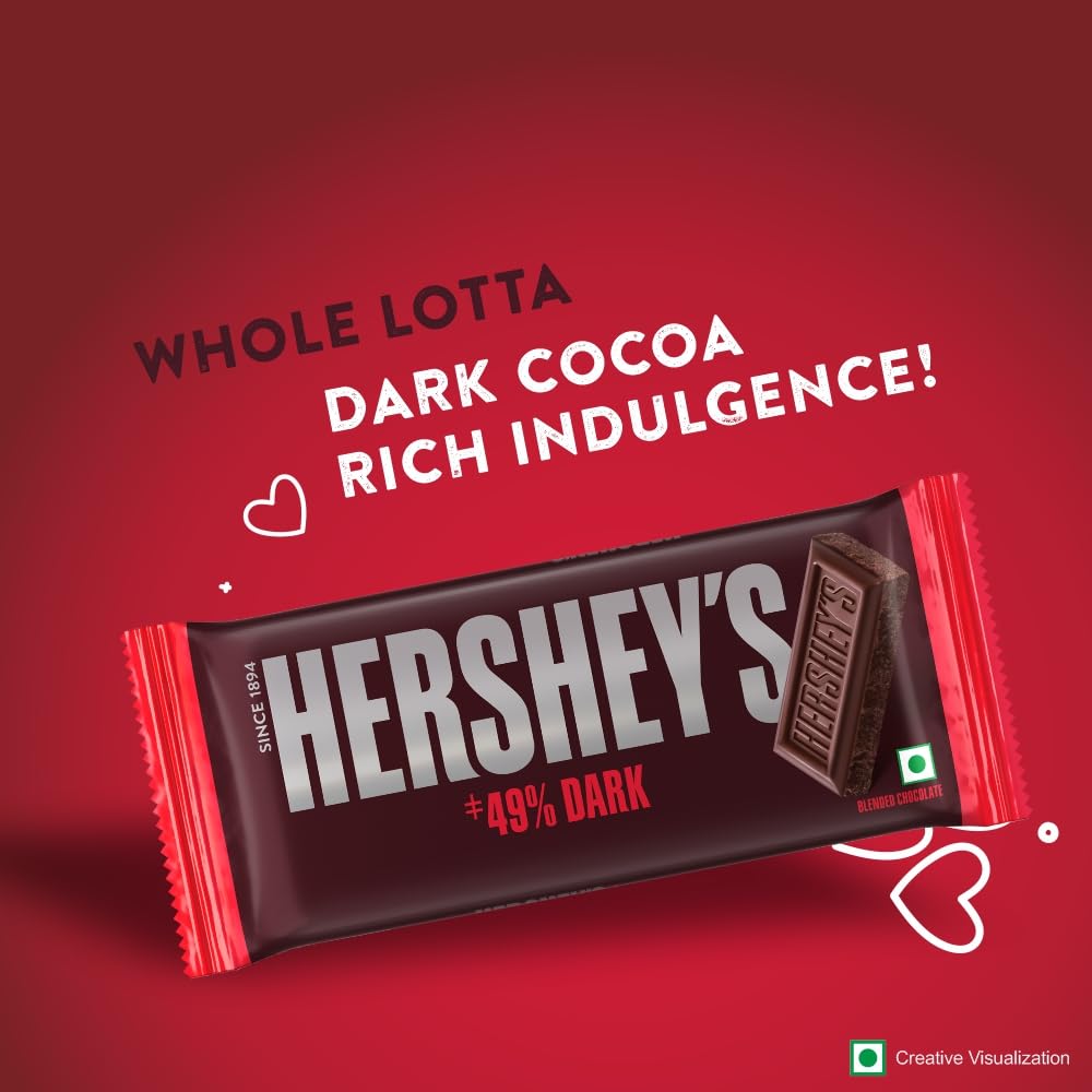 HERSHEY’S Dark Bar | Deliciously Dark Cocoa Rich Chocolate 100g