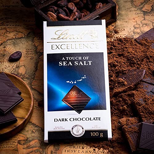 Lindt Excellence Sea Salt Touch Chocolate 100 Grams