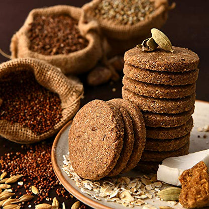 Grandmaa Millets Ragi Cow Desi Ghee Cookies, High Fiber Delicious Cookies