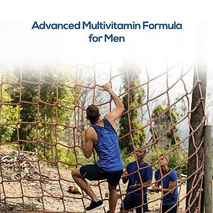 Mits Multivitamin for Men with Zinc, Vitamin C, E, and Multiminerals | Boosts Energy, Stamina & Immus Heart, Muscle, Bone & Brain Health (60 Capsules)