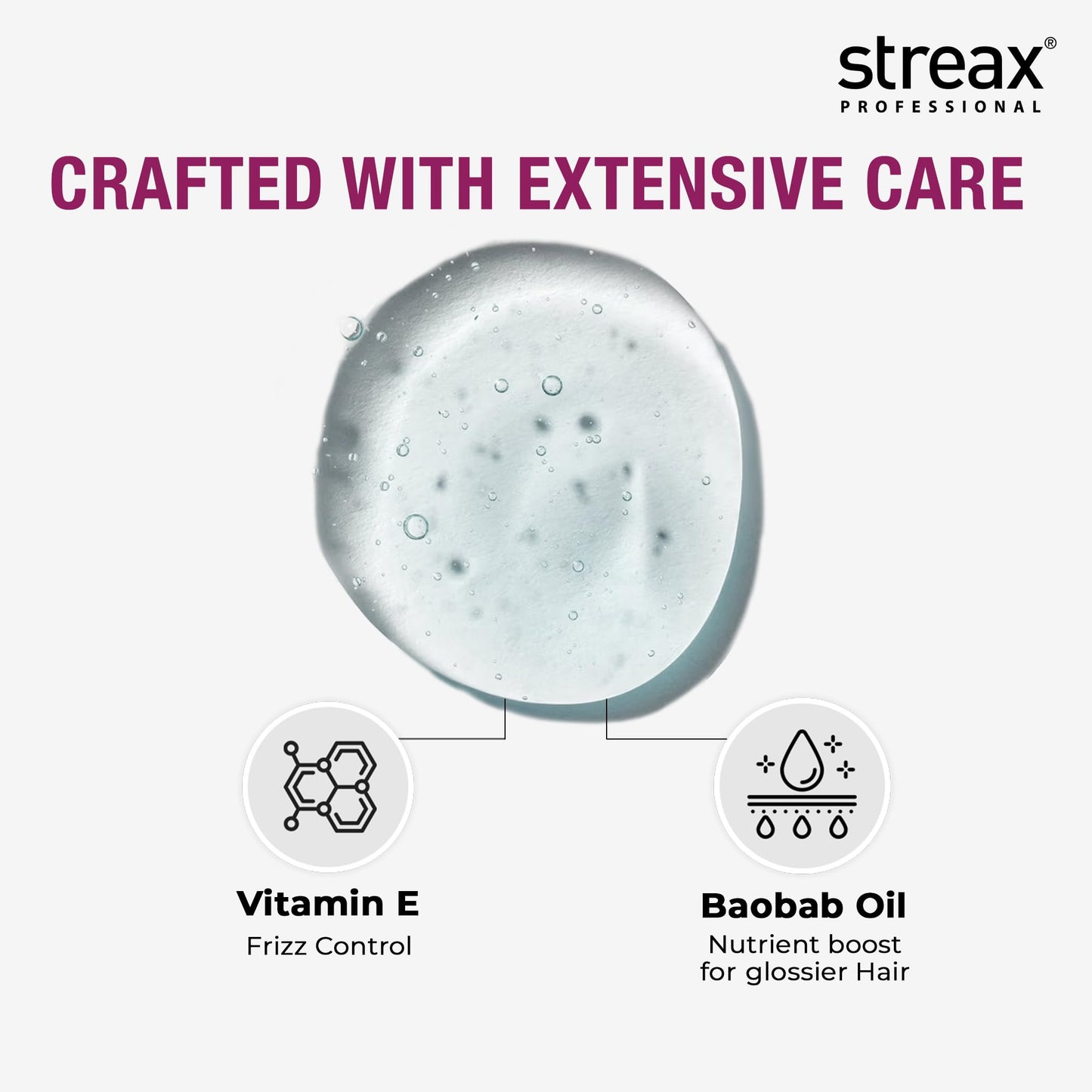 Streax Professional Canvoline Straightening Post Care Hair Serum for Women | Enriched with Baobab OiTangle Free Hair | Paraben & Silicon free | 100 ml