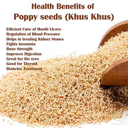 YUVIKA Poppy Seeds (Khus Khus) (400 Grams)