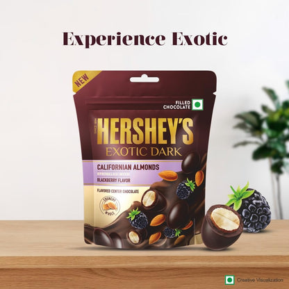 HERSHEY'S Exotic Dark Californian Almonds Sprinkled with BlackBerry Flavor 30g