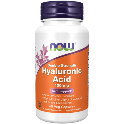 Now Foods Hyaluronic Acid 100Mg - 60 Veg Capsules