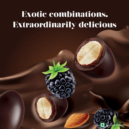 HERSHEY'S Exotic Dark Californian Almonds Sprinkled with BlackBerry Flavor 30g