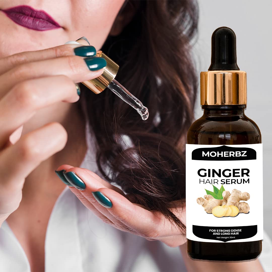 Moherbz Roots of Ancient Science Hair Growth and Regrowth Hair Serum With herbal Ingredients Ginger Hair serum