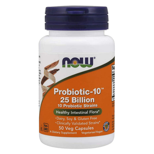 Now Foods, Probiotic-10, 25 Billion, 50 Veg Capsules