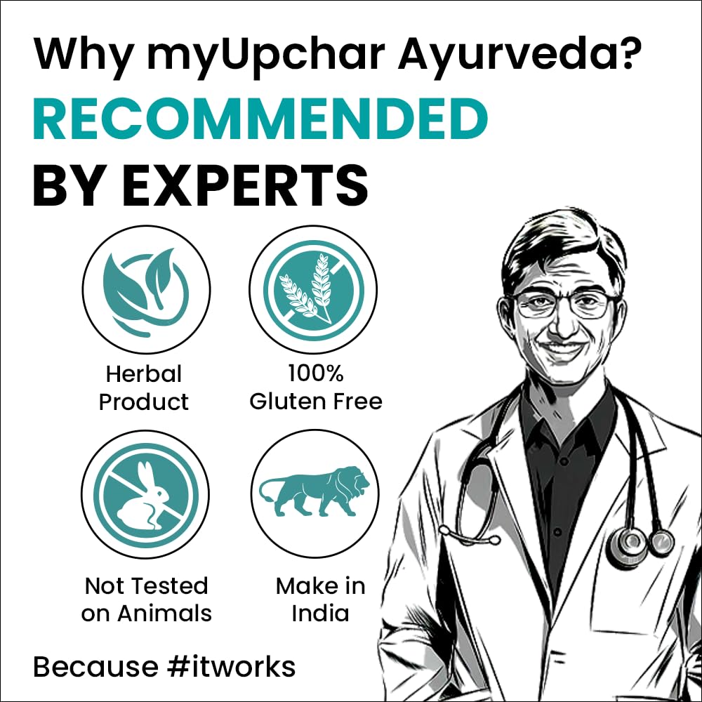 myUpchar Ayurveda Urjas Vitality Capsule For Men | Improves Strength, Stamina & Energy | AshwagandhaSafed Musli, Gokshur & Shjilajit | 60 Veg Capsules