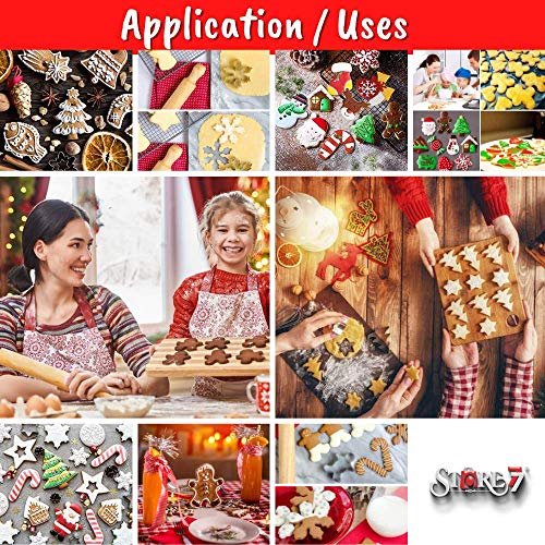 Stainless Steel Non-Stick Cookie Christmas Tree, Snowflake, Star, Heart, Classic Socks, Moon, House, Bell, Boot Cutters (5.5 x 5 x 1.6 cm) -10 Pcs
