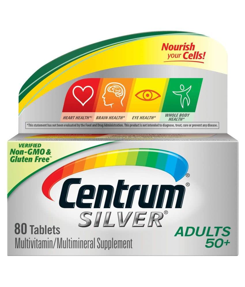 Centrum Silver Adults 50+ Multivitamin, 80 Tablet