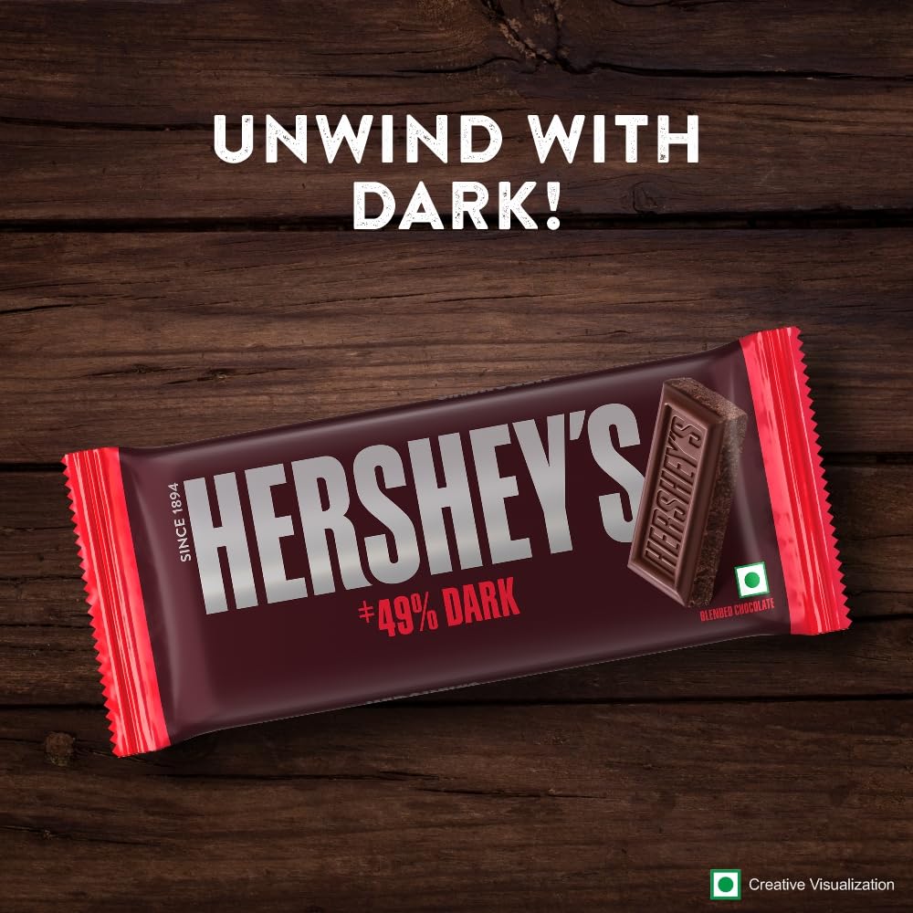 HERSHEY’S Dark Bar | Deliciously Dark Cocoa Rich Chocolate 100g