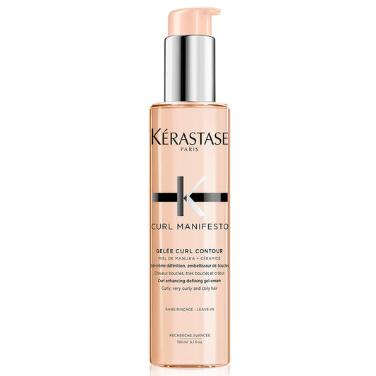 KERASTASE Curl Manifesto Gelee Curl Contour Hair Serum | Enhances Curl Definition Without Crunch | Ater | For All Wavy, Curly, Very Curly & Coily Hair