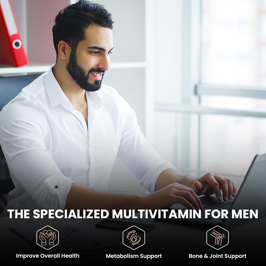 NATURYZ MEN'S SPORT Specialized Daily Multivitamin for Men with Highest 55 Nutrients (Vitamins, Minee growth, Energy, Strength & Immunity - 50 Tablets