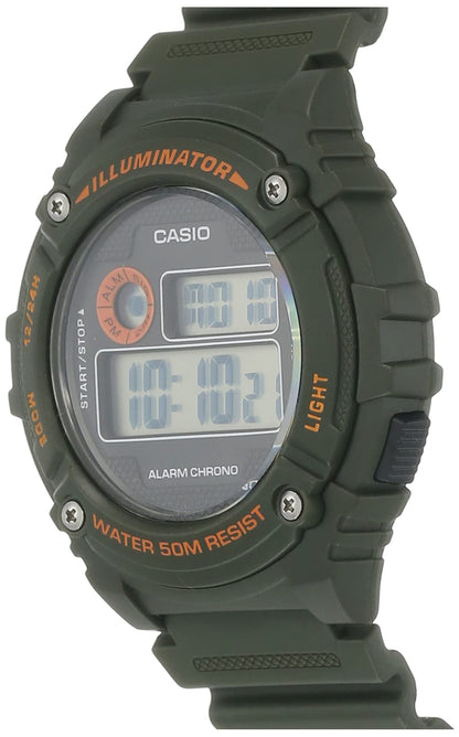 Casio Youth-Digital Digital Black Dial Men's Watch - W-216H-3BVDF (I099)