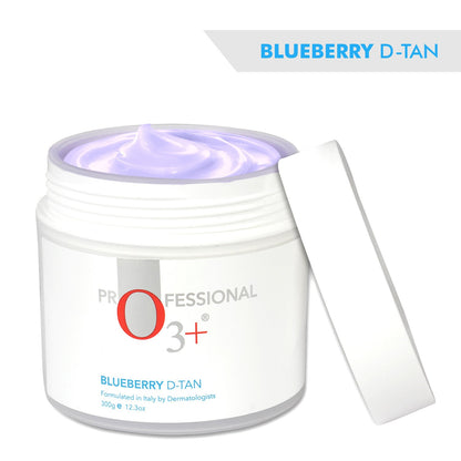 O3+ Blueberry De Tan with Natural Extracts for Tan Removal, Sun Damage Protection and Skin Whitening - For Dry Skin ( D Tan, 300 g)