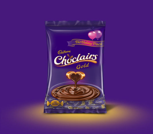 Cadbury Choclairs Birthday Chocolates, 550g Pack (100 Candies)