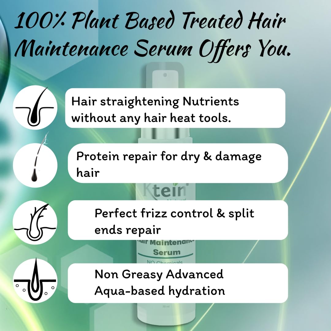 Ktein 100% Plant Based Treated Hair Maintenance Serum