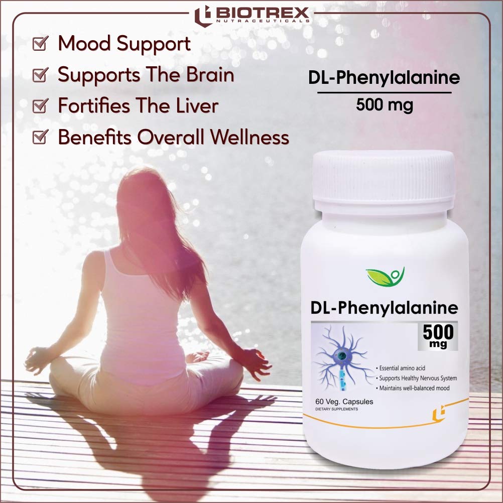 Biotrex Nutraceuticals DL-Phenylalanine 500mg - 60 Veg Capsules