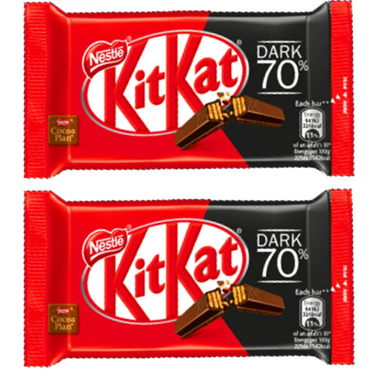 Nestle Kitkat 70% Dark Chocolate, 2 x 41.6 g