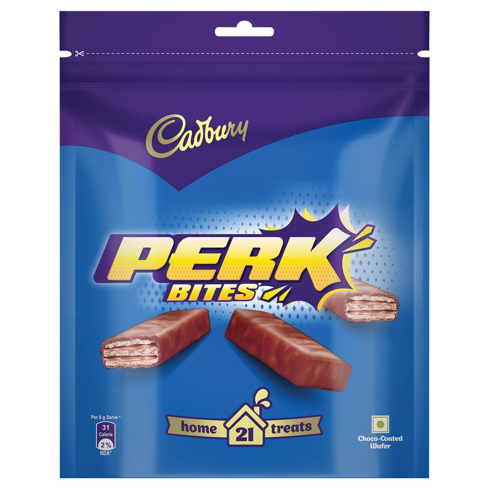 Cadbury Perk Chocolate Coated Wafer Home Treats, 138g/126g (Grammage may vary)