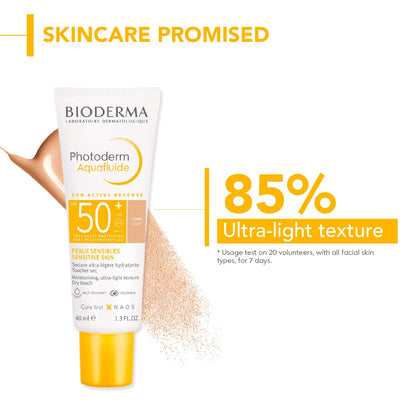 Bioderma Photoderm Aquafluide Sunscreen SPF 50+ Claire - Sun Active Defense, 40ml