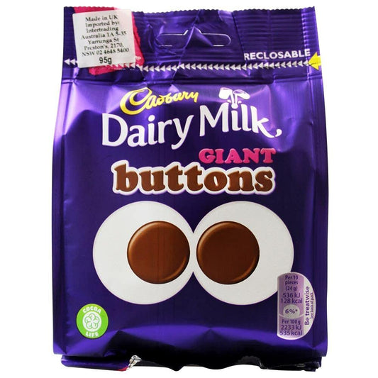 Cadbury Dairy Milk Giant Button, 95 g
