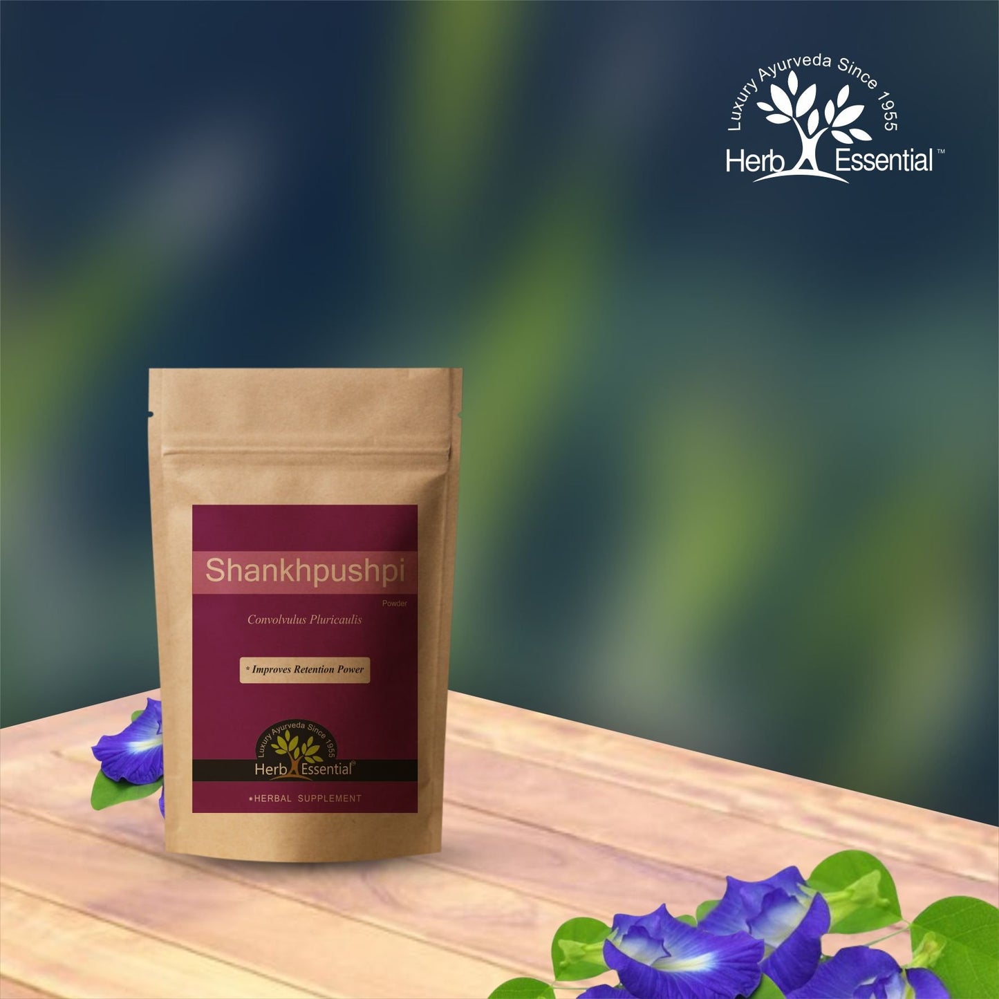 Herb Essential Pure Shankhpushpi (Convolvulus Pluricalis) Powder 100g