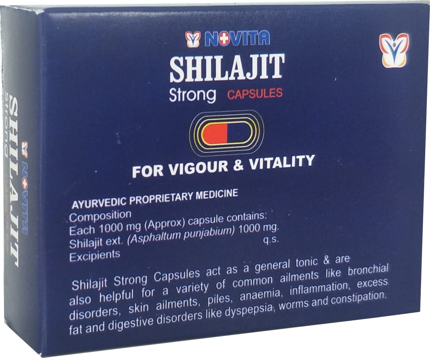 Shilajeet Strong : 100% Ayurvedic Capsules | Pure Shilajeet - 3X10 Capsules