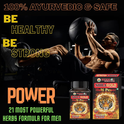 SHILAGOLD Capsules for Men Extra Power Contains 24 Carat Gold and Shilajit Increase Long Performance Stamina