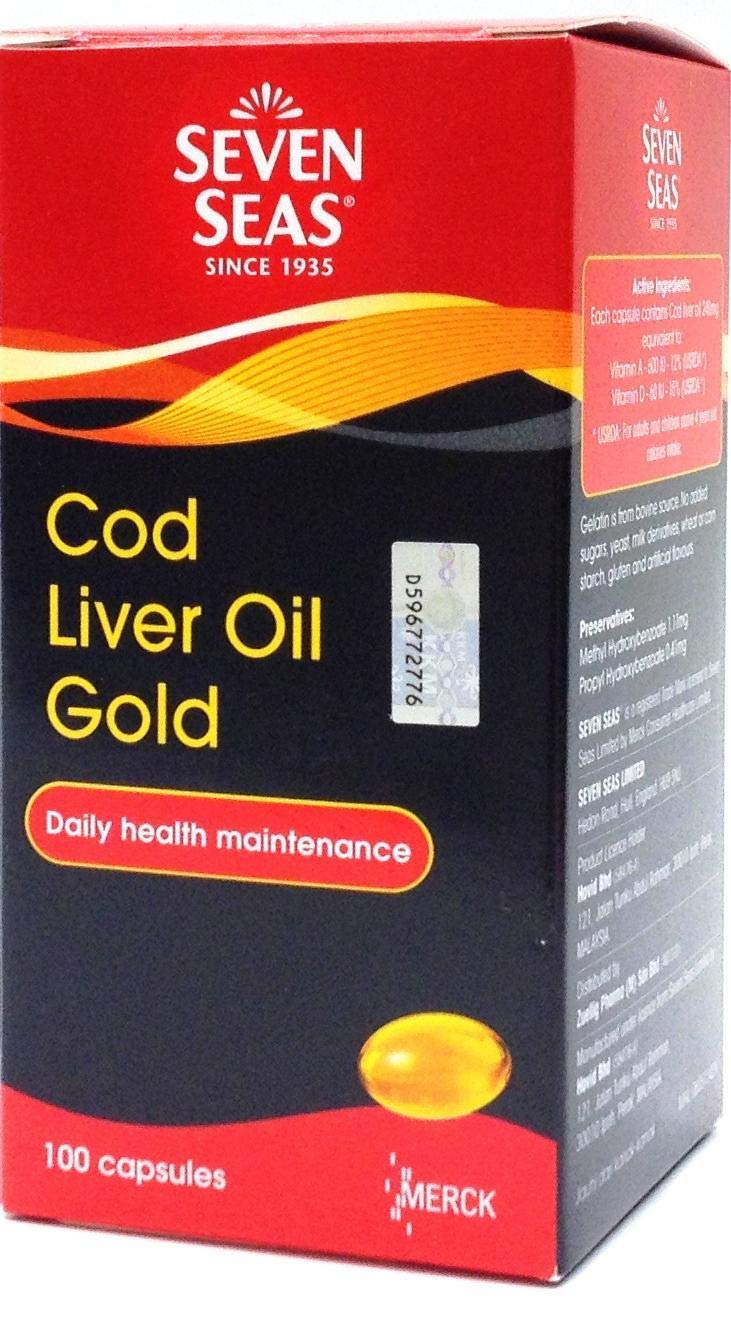 Seven Seas COD Liver Oil Gold, 100 Capsules