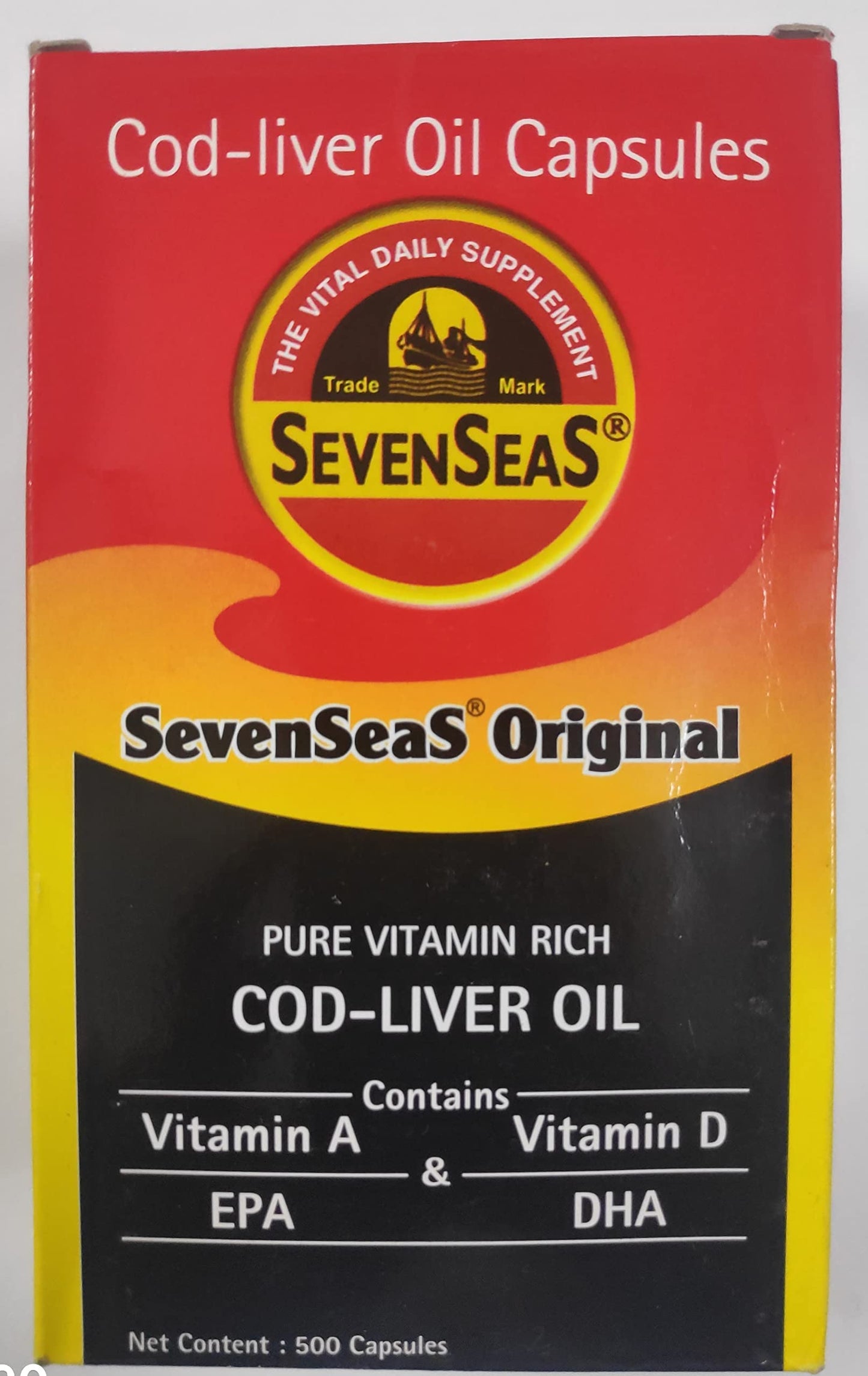 Seven Seas Cod Liver Oil - 500 Capsules