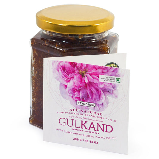 Keynote Gulkand (Damask Rose, Misri, Cardamom & Praval) 300 grams