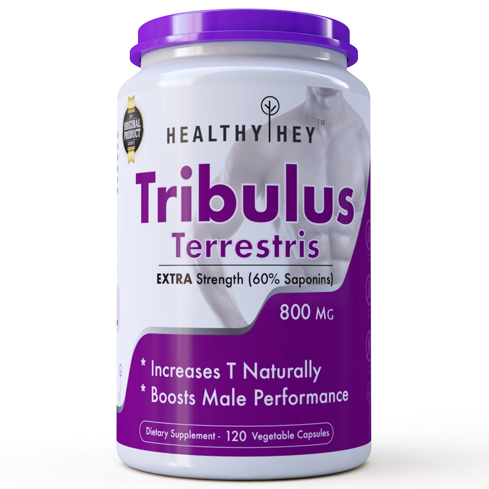 Healthyhey Nutrition Tribulus Terrestris - 120 Count 60% Saponins - 800Mg (120 Caps)